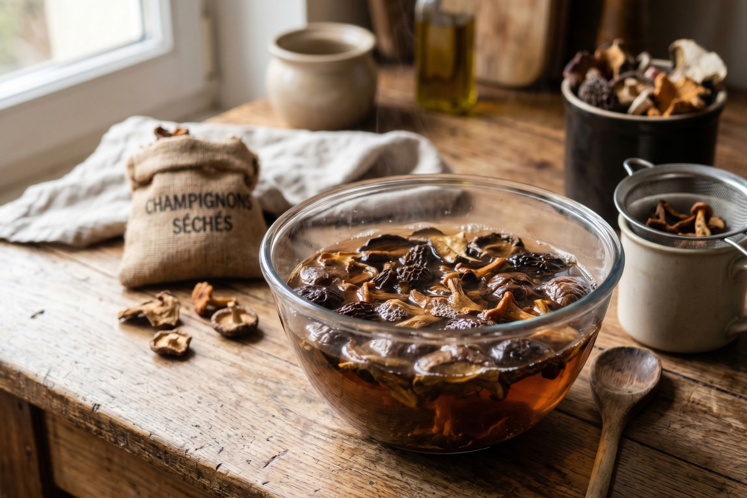 Combien de temps pour réhydrater des champignons