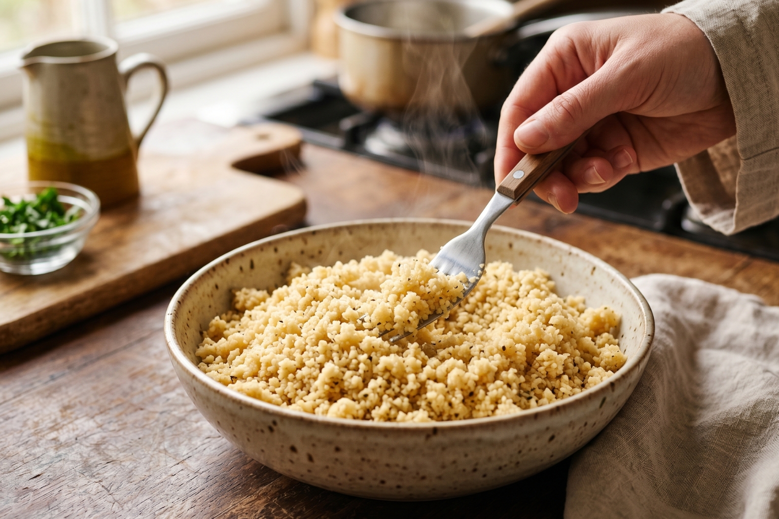 Comment réchauffer de la semoule de couscous cuite