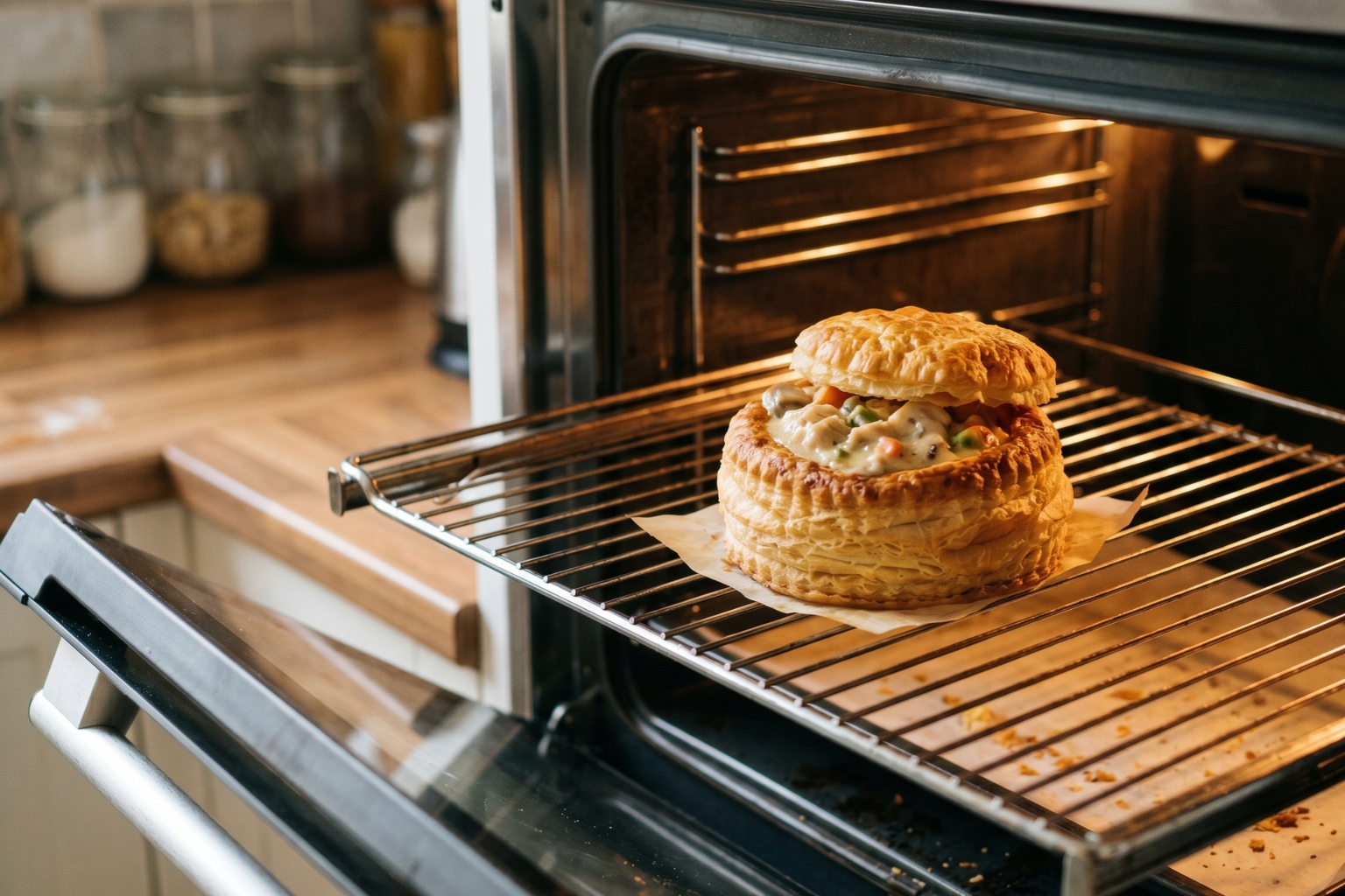 Comment réchauffer des bouchées à la reine cuites