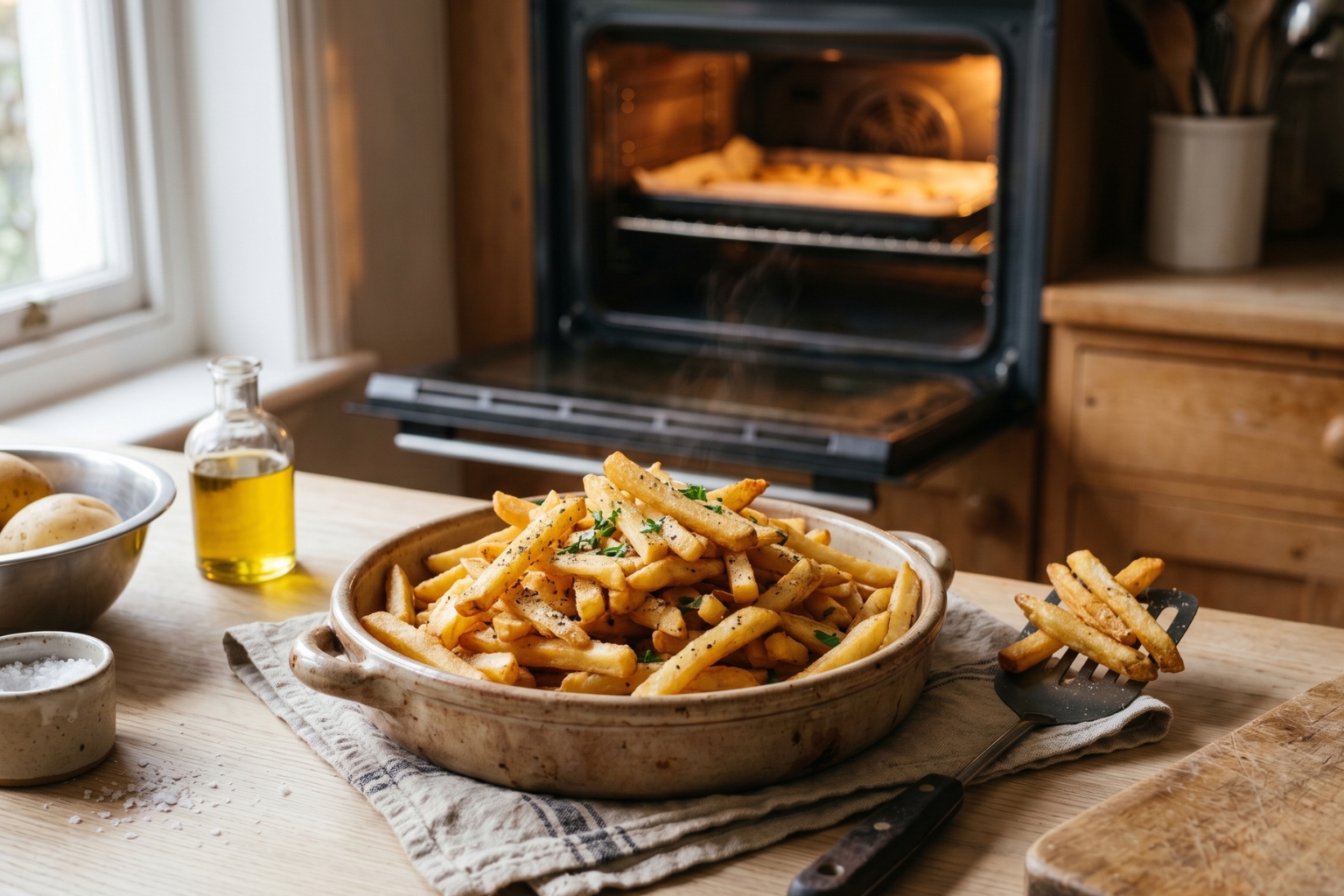 Comment réchauffer des frites