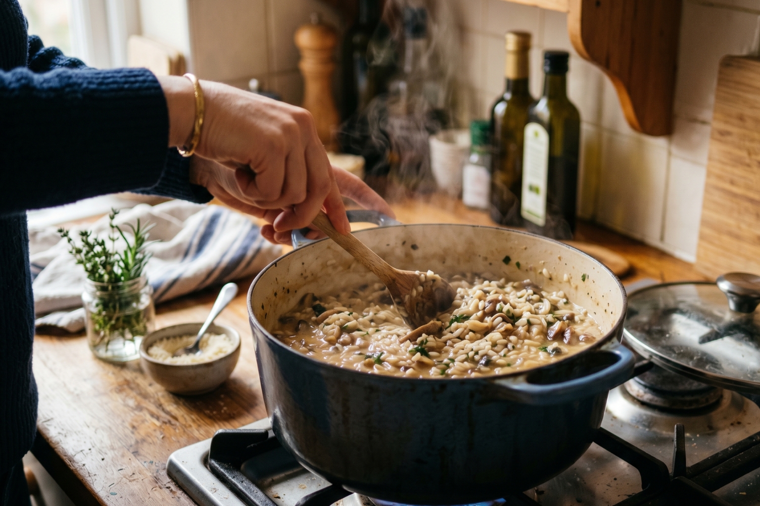 Comment réchauffer un risotto déjà cuit