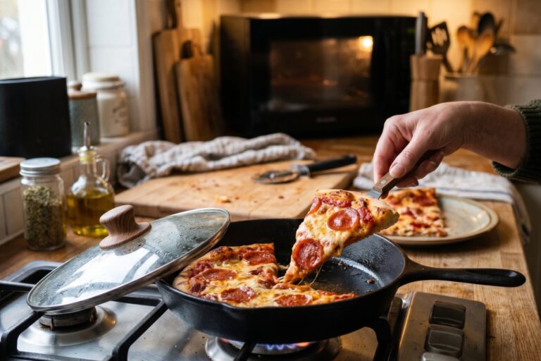 comment réchauffer une pizza