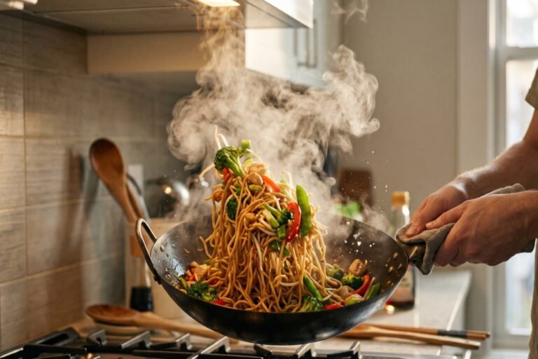 Comment réchauffer des nouilles chinoises