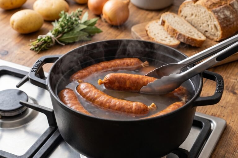 Comment réchauffer une saucisse de Montbéliard